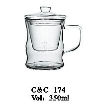 Heat Resistant Borosilicate Glass Teapot with Infuser, Glassware Factory Glass Teapot Set